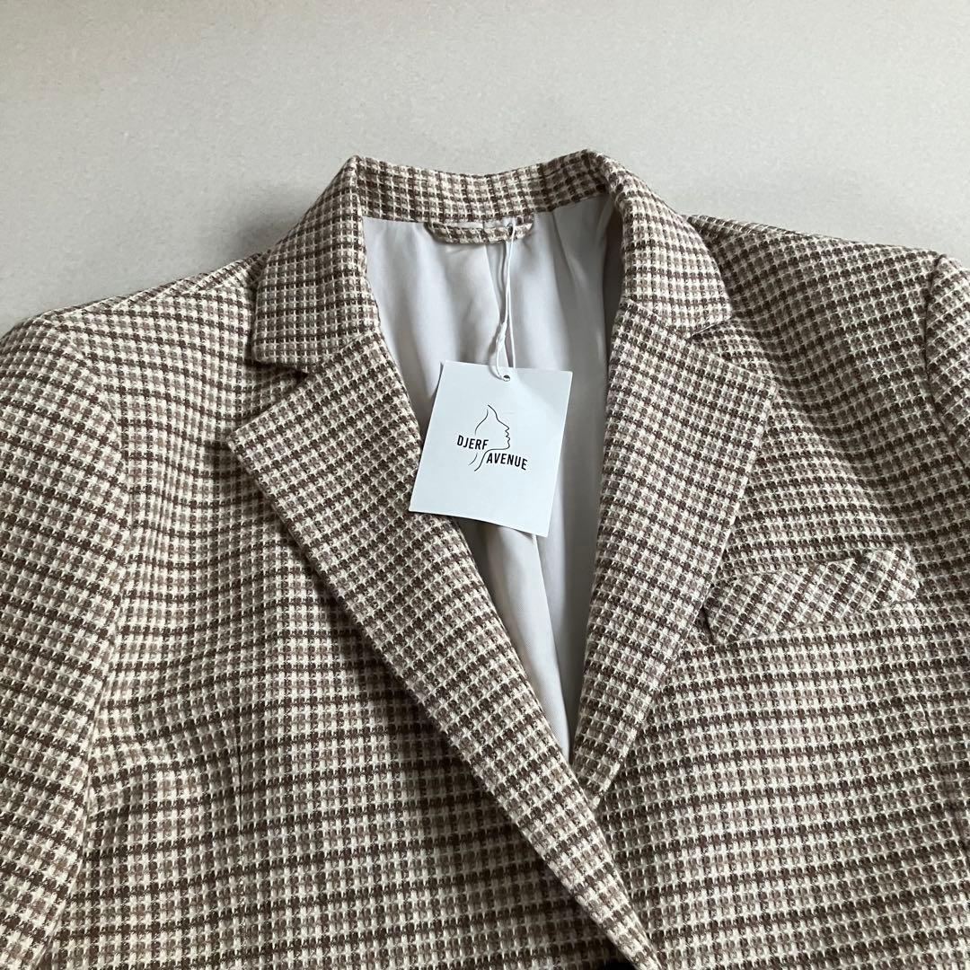 【DJERF AVENUE】Weekend Blazer Checked Oat