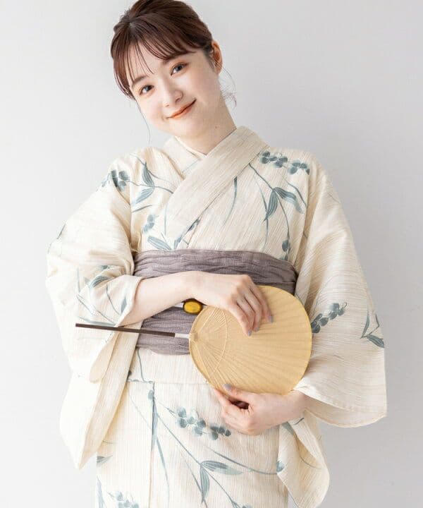 ゆかた館グレース 浴衣、帯、下駄、腰紐2本セット