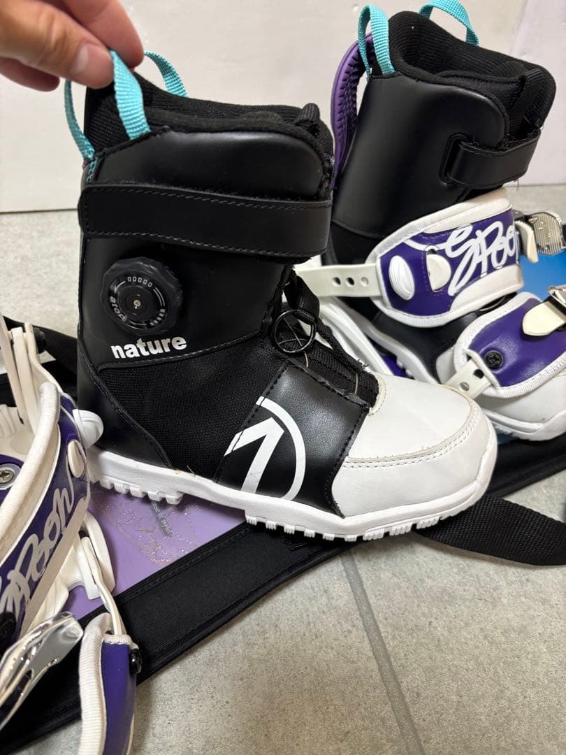 キッズスノーボード フルセット　板100㎝　BOA ブーツ21.22㎝