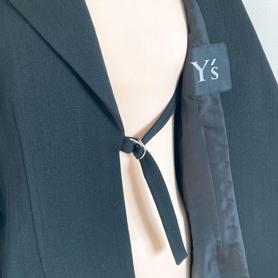 Y's ワイズ ボタンレス ジャケット ウール 日本製 ヨウジヤマモト