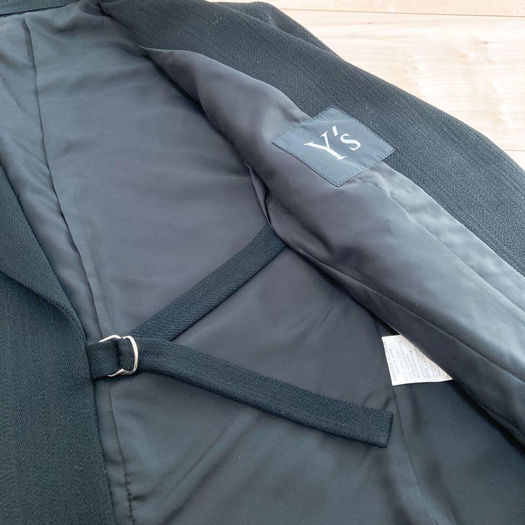 Y's ワイズ ボタンレス ジャケット ウール 日本製 ヨウジヤマモト