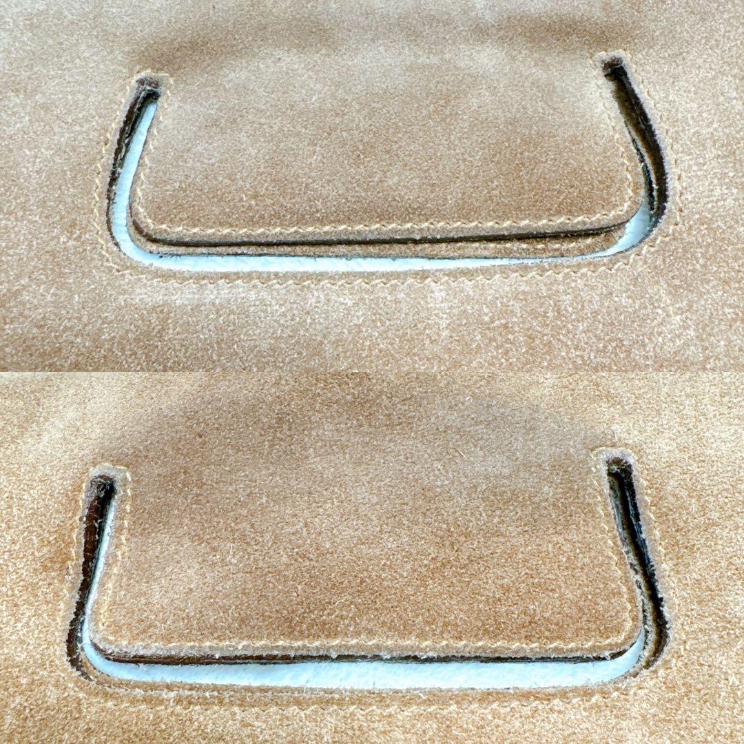 オールドグッチGUCCIヴィンテージスウェードクラッチバッグ茶色ブラウンカバン