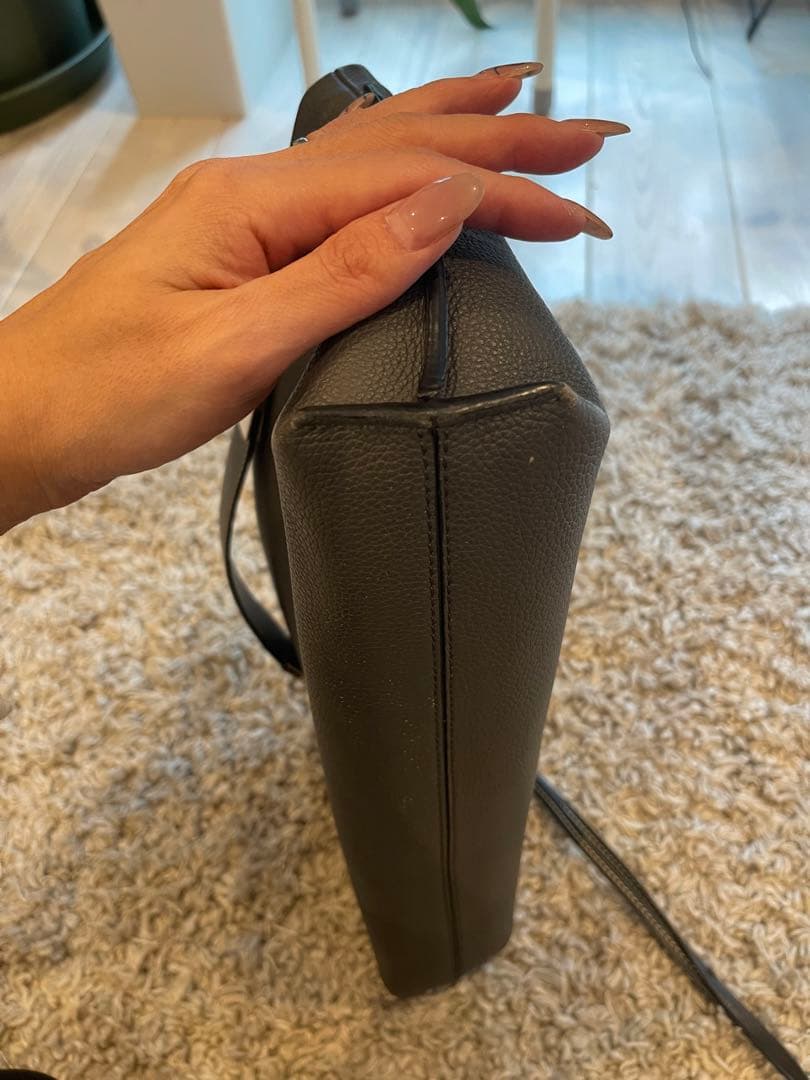 ロエベ　ミッシーバッグ　グレーレザー クラッチバッグ