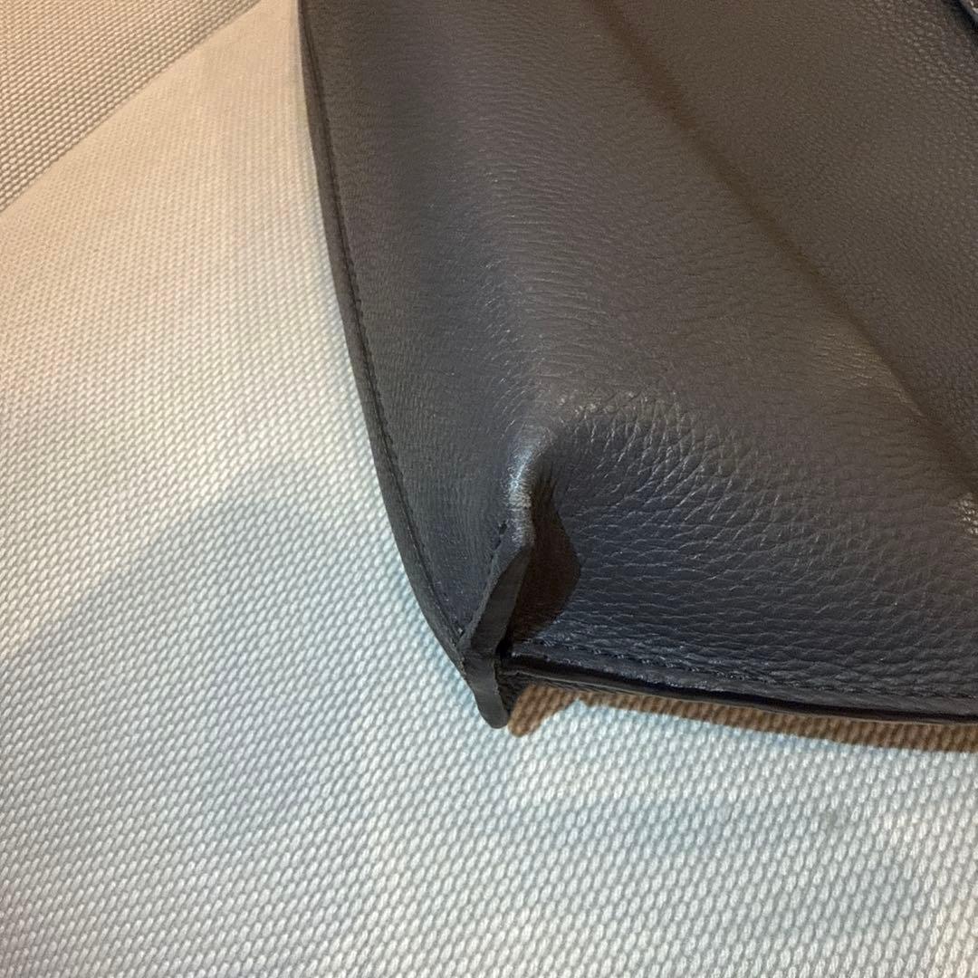 ロエベ　ミッシーバッグ　グレーレザー クラッチバッグ