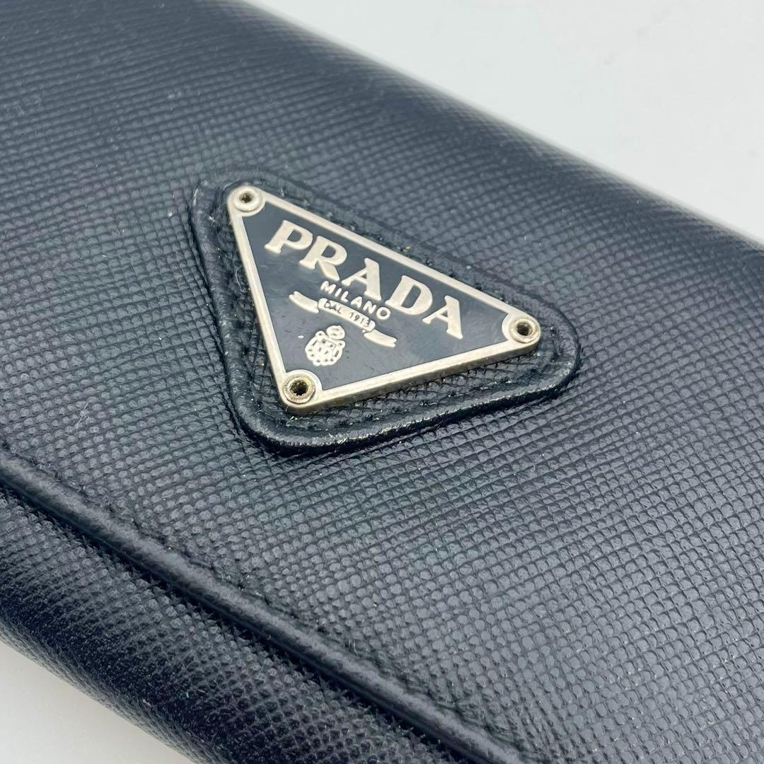 PRADA プラダ　キーケース　レザー　ブラック　管理番号【b107】