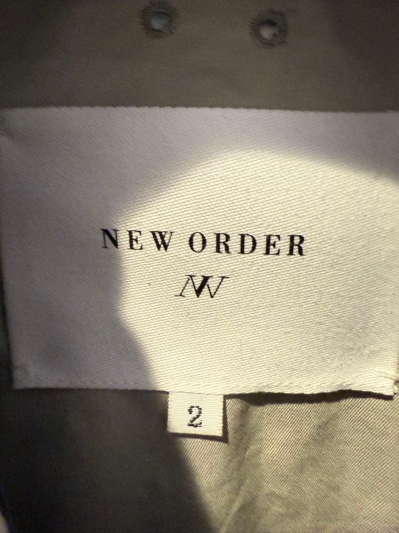 日本製NEW ORDER モッズコート サイズ2 グレー/ブラック男女兼用