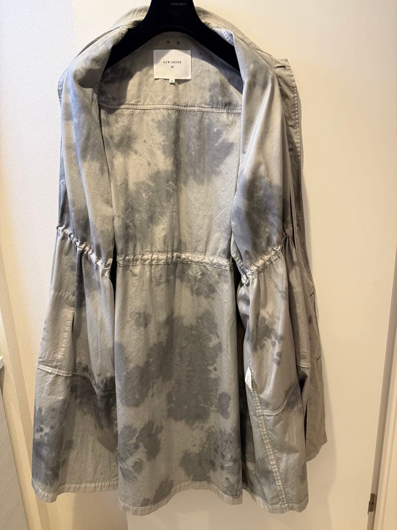 日本製NEW ORDER モッズコート サイズ2 グレー/ブラック男女兼用