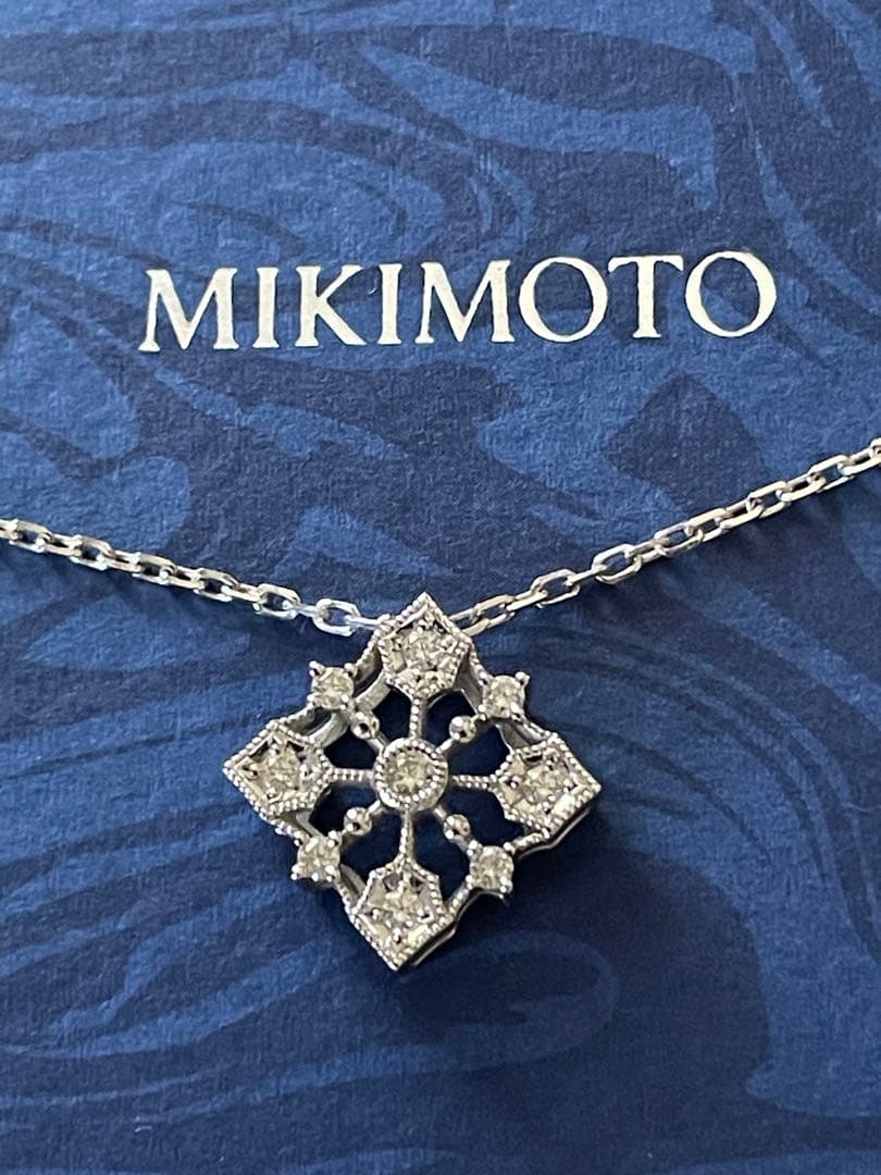 お値下げ⭐️MIKIMOTOダイヤネックレス