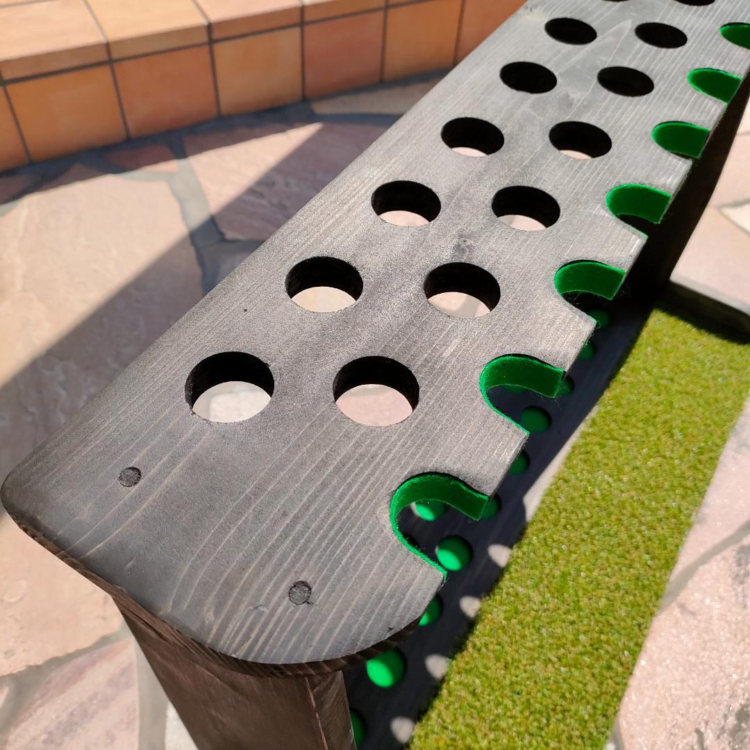 ゴルフクラブスタンド21本＋11本【組立て完成品でお届け】塗装＆フェルト付き