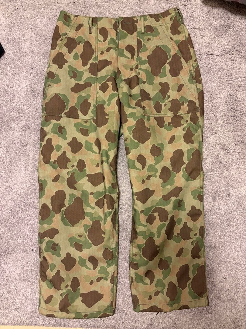 BEAMS 迷彩 ワークパンツ