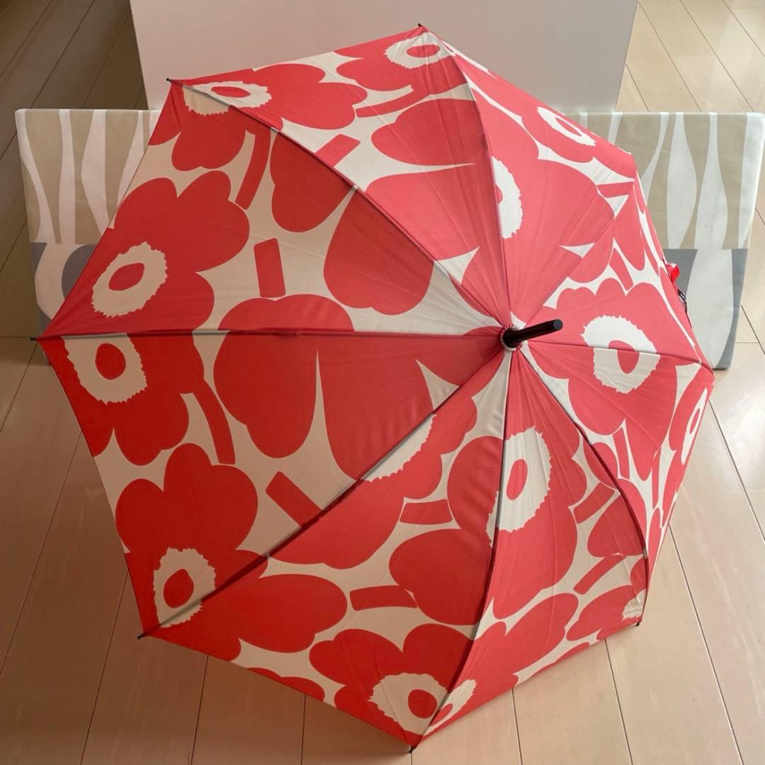 新品 マリメッコ Stick Pieni Unikko ウニッコ 長傘 ピンク