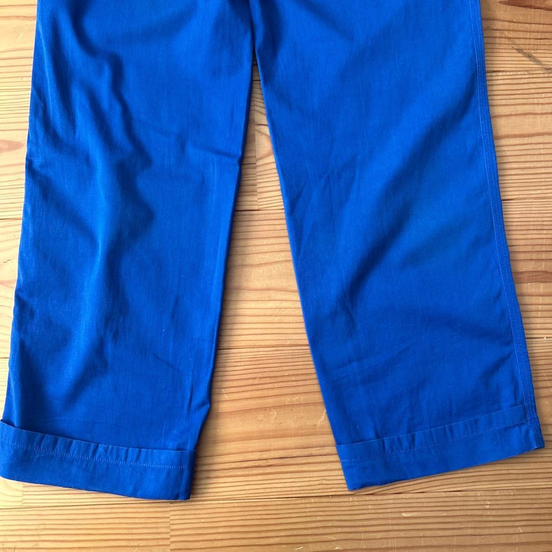 12SS メゾンマルタンマルジェラ　ベルテッドパンツ　青