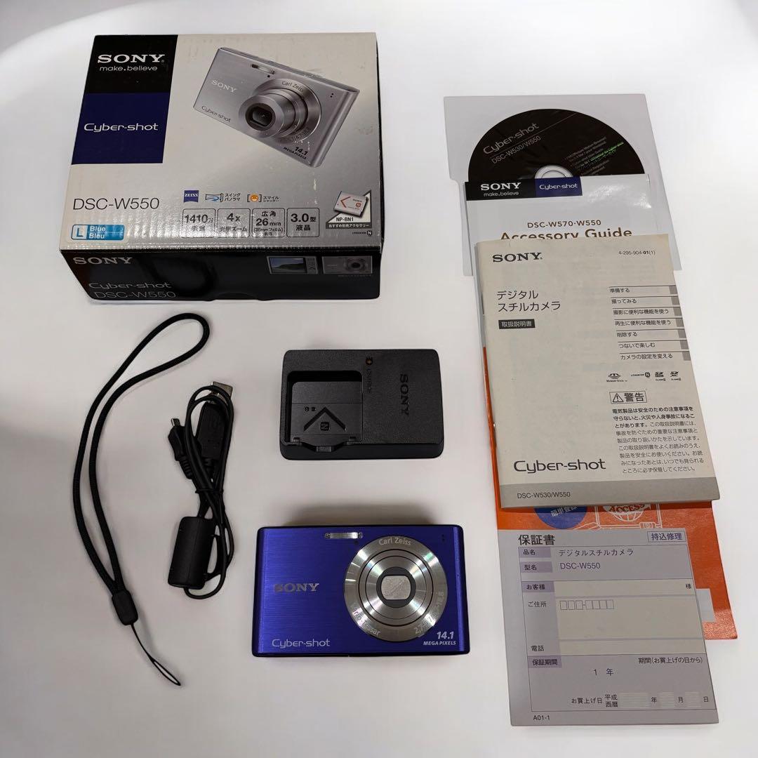 SONY Cyber-shot DSC-W550 極美品 付属品完備 動作確認済