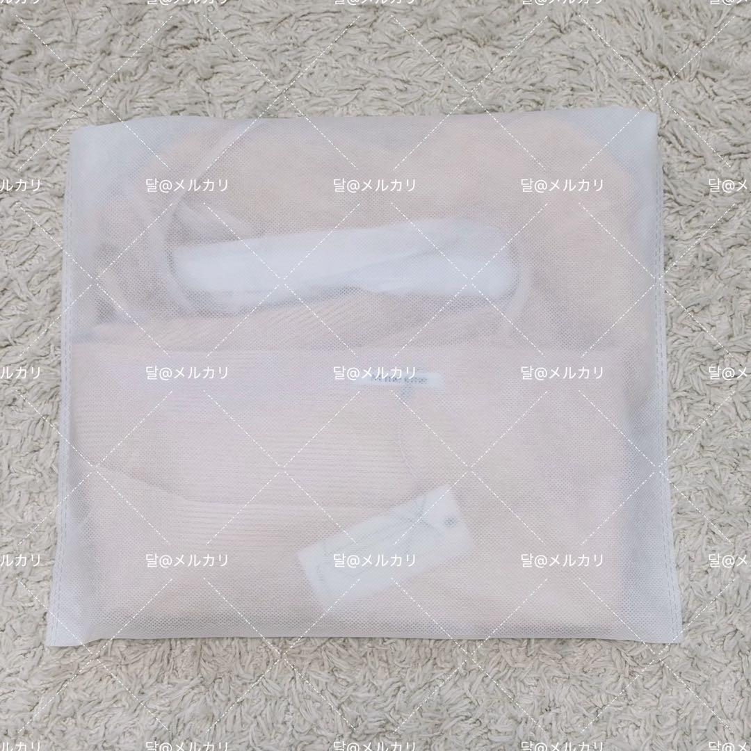 M me eme ♡ Tulle knit ensemble tops pink