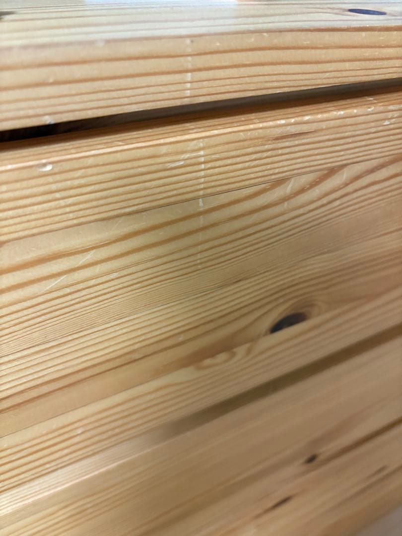 無印良品　パイン材　チェスト　4段ワイド　廃盤品