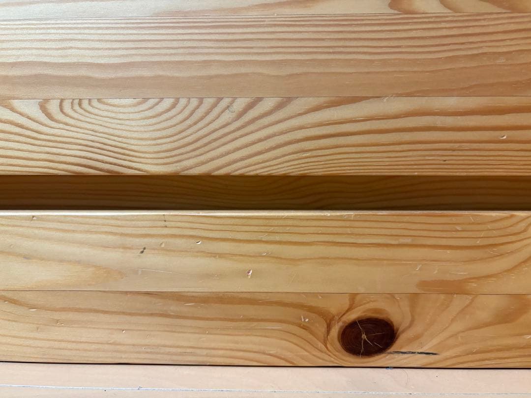 無印良品　パイン材　チェスト　4段ワイド　廃盤品