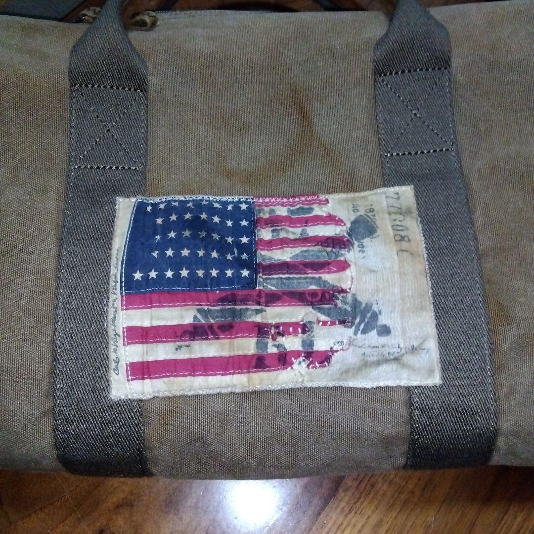 た*た様 ポロジーンズ2Wayボストンバッグ　星条旗ラルフローレン　ヴィンテージ