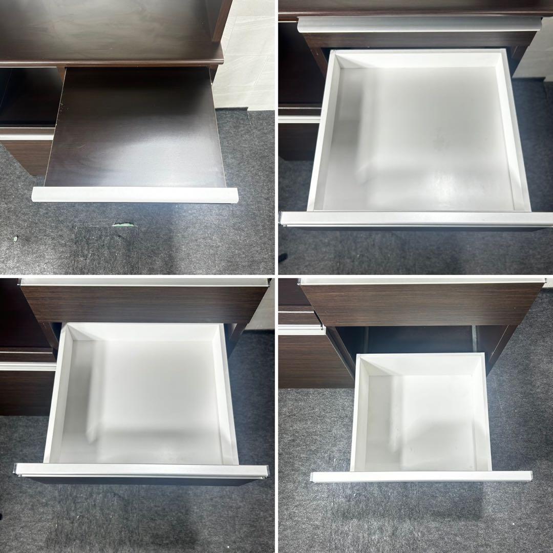 松田家具 食器棚 90cmキッチンボード 国産 シンプル 家具 d4907