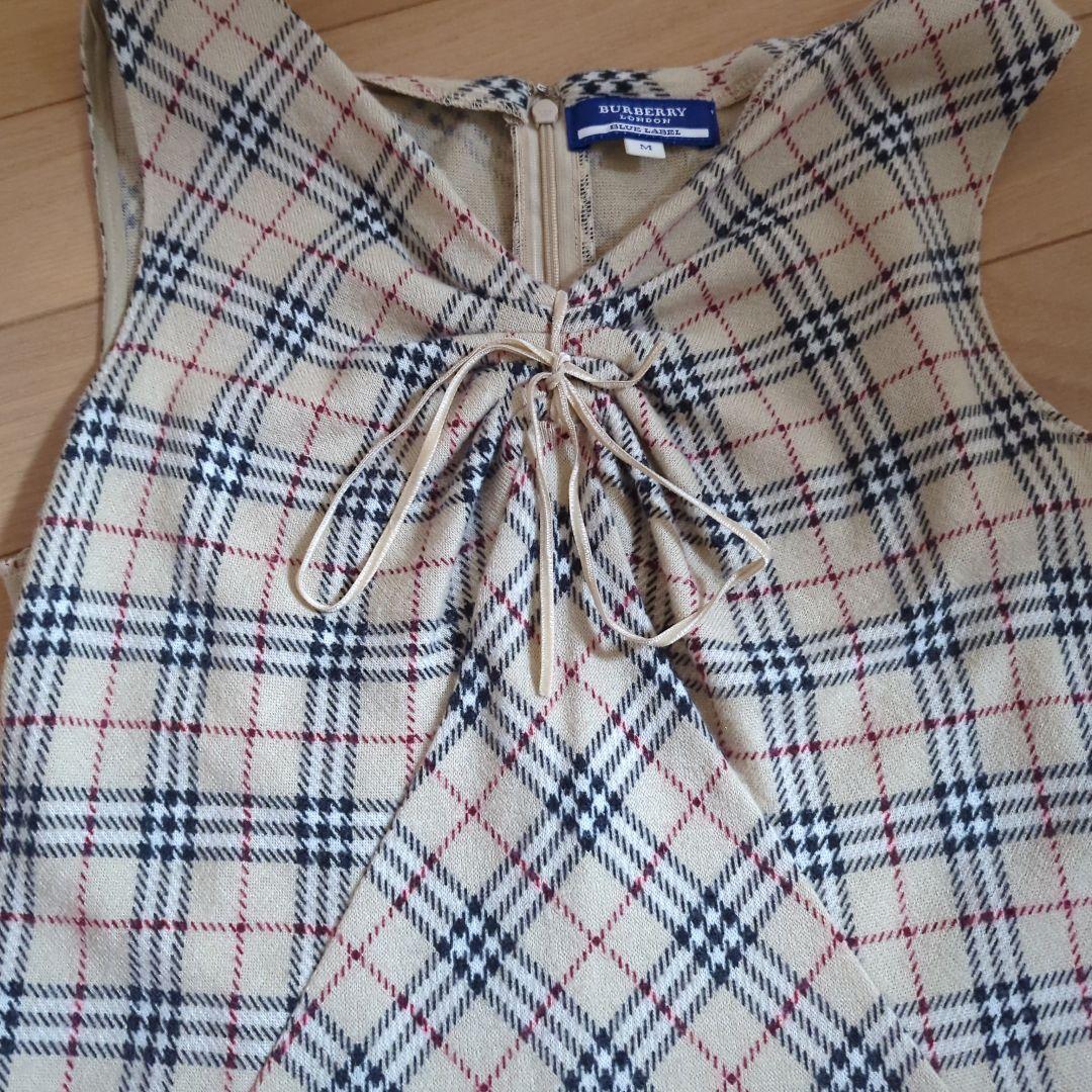 BURBERRY BLUE LABEL ノバチェック ノースリーブワンピース