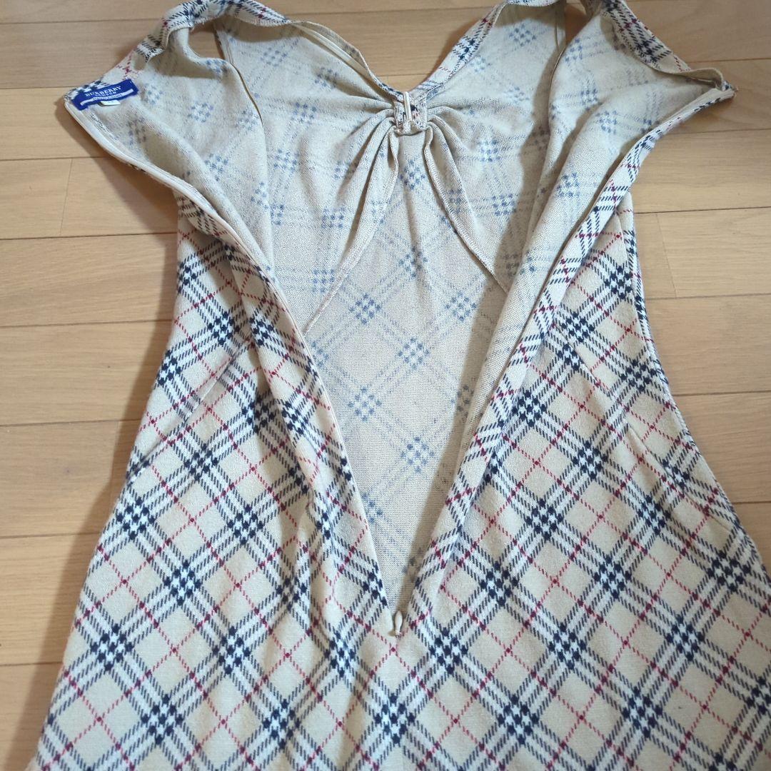 BURBERRY BLUE LABEL ノバチェック ノースリーブワンピース