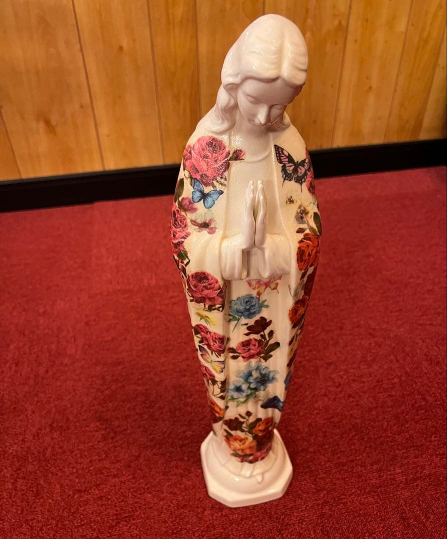 最終値下げ　マリア像　ヴィンテージ オブジェ 置物 インテリア キリスト