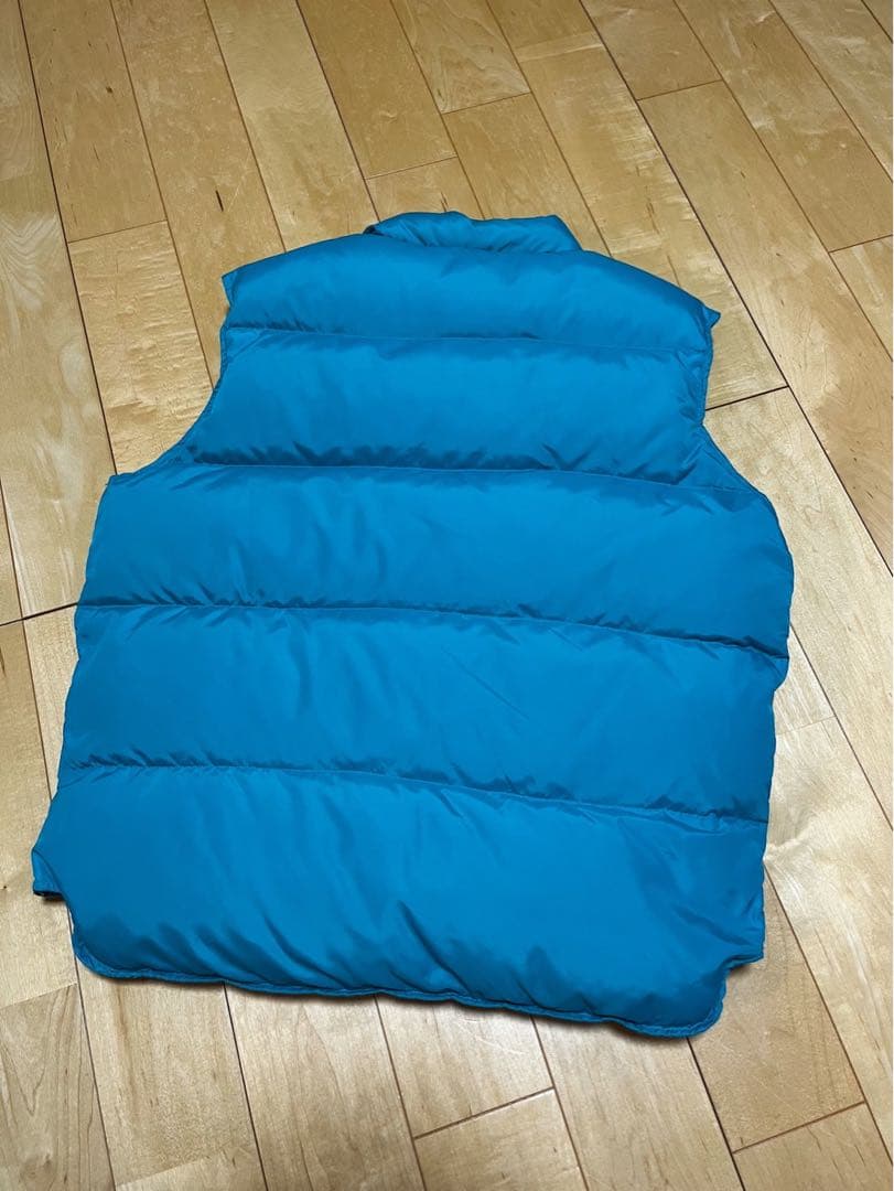 黒*)様 80s usa製 llbean グースダウンベスト ターコイズブルー