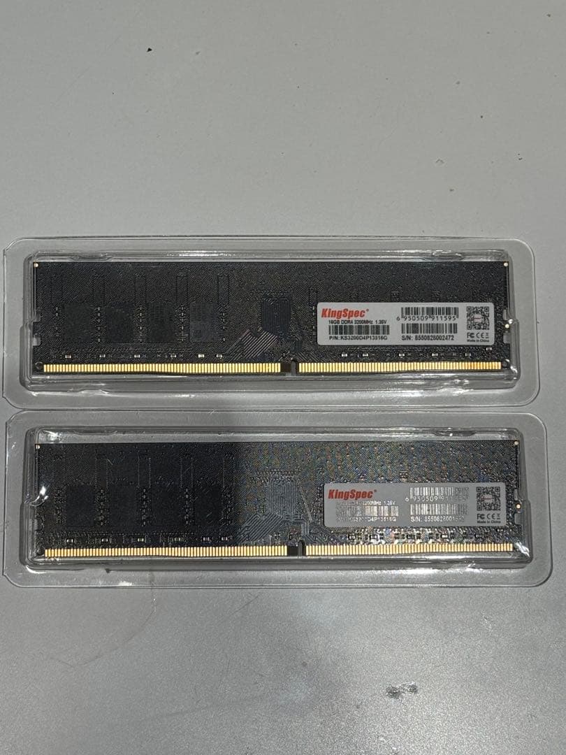 A*u様 KingSpec 32GB 16GB×2枚 DDR4 メモリー