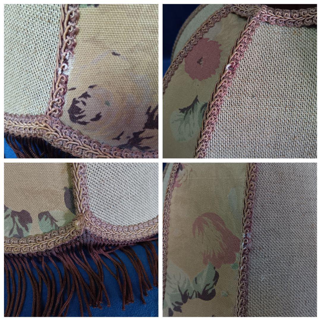 Mitsuboshiアンティークテーブルライト　ランプ　フリンジ付き　間接照明