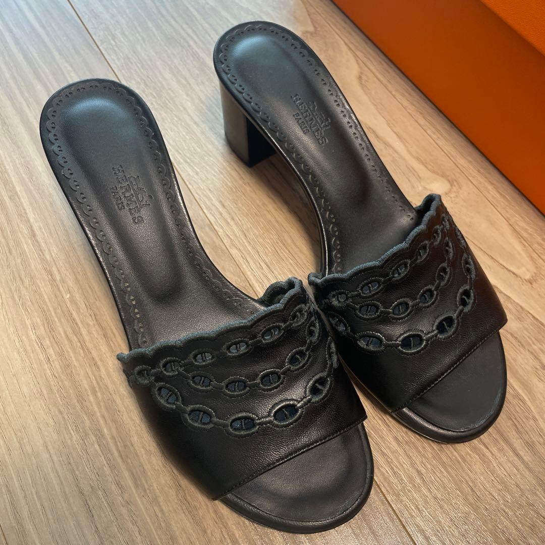 HERMES エルメス　ミュール　サンダル　グラディス　37