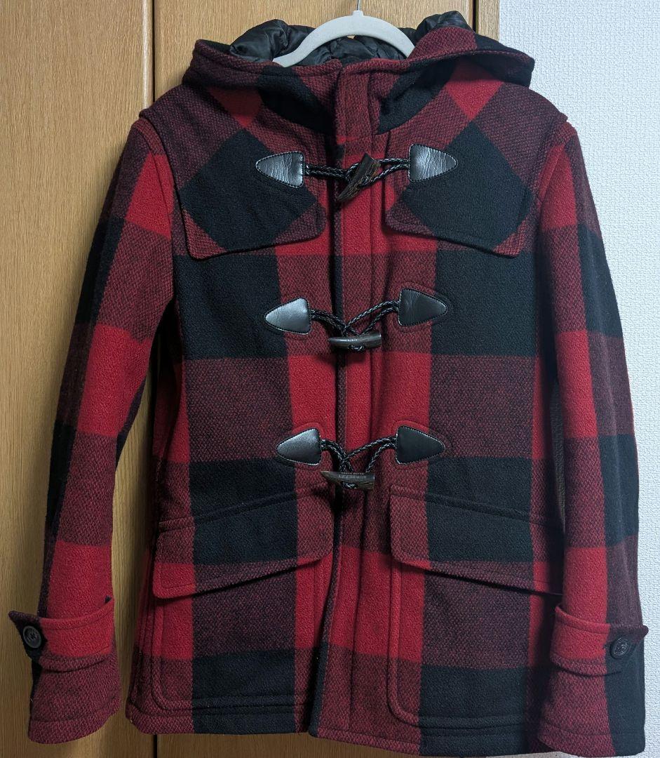 BURBERRY BLACK LABEL　チェック柄　ダッフルコート　メンズ
