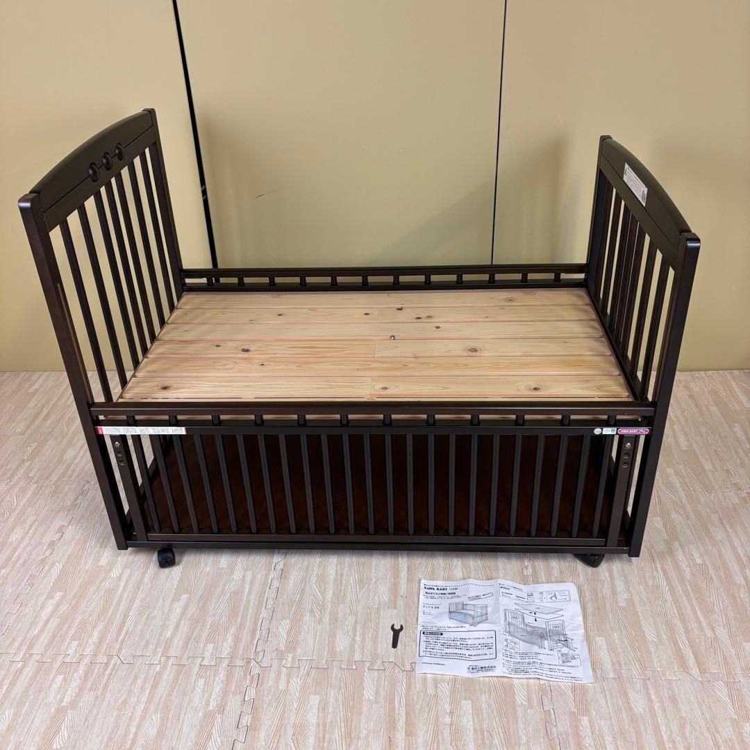 ☆すのこ床板☆　美品　日本製　サワベビー　デュアルスライドベッド　ティアラDX