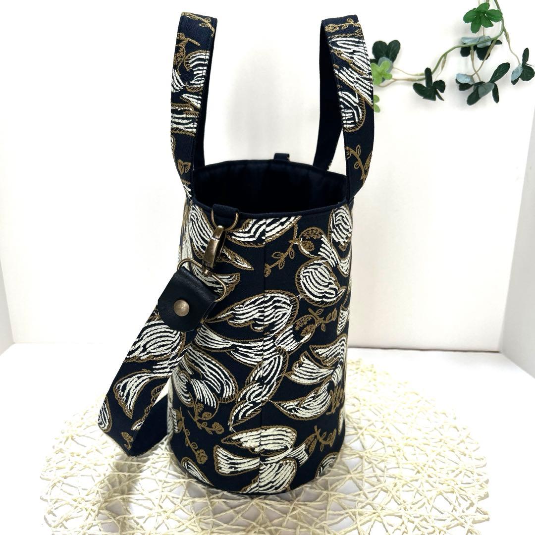 ミナペルホネンオパール底トートバッグ肩掛けショルダー付き　ハンドメイド