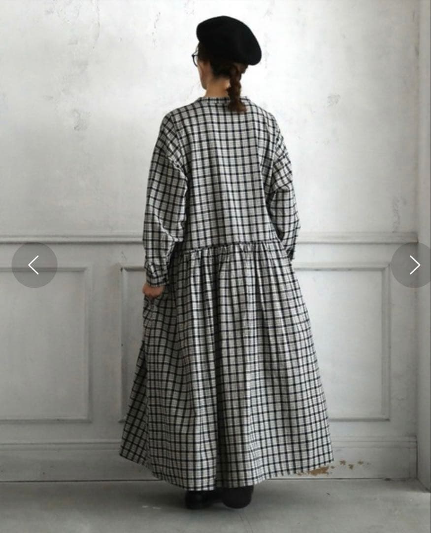 大きいサイズ☆ソウルベリー 黒と合わせたい、チェックのワンピース 4L