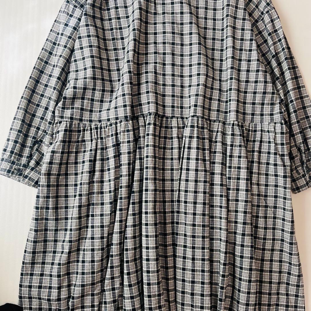 大きいサイズ☆ソウルベリー 黒と合わせたい、チェックのワンピース 4L