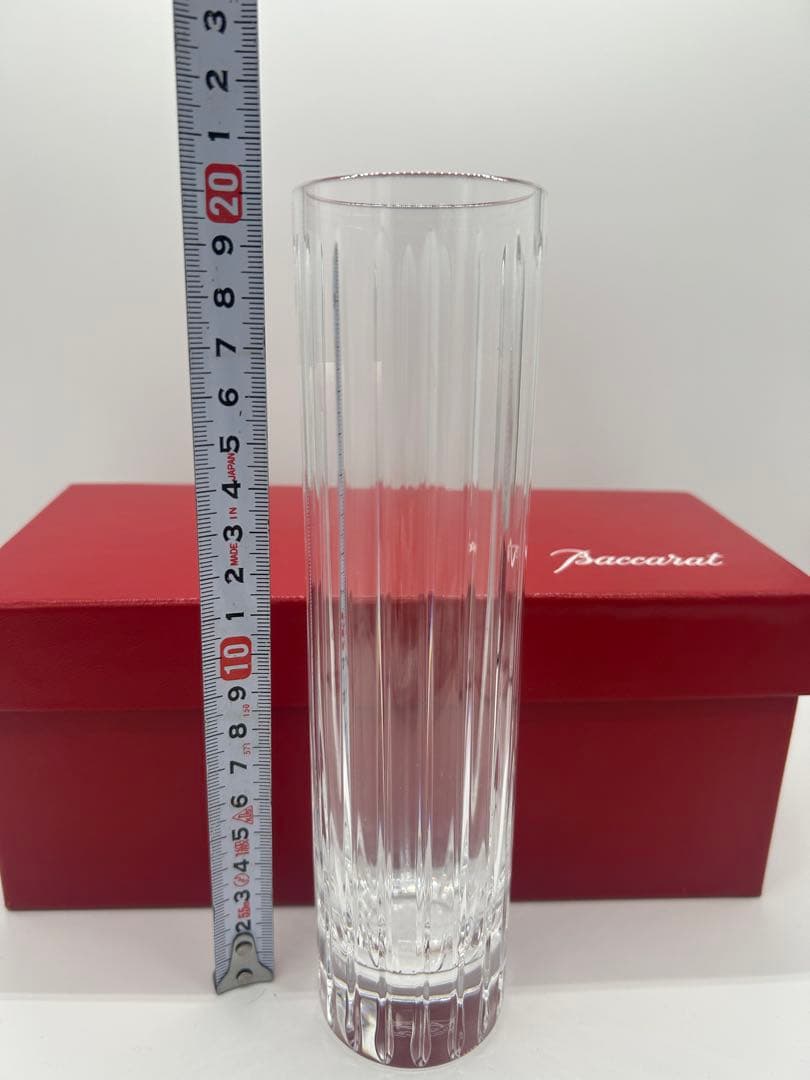 専用 バカラ ハーモニー フラワーベース 花瓶 一輪挿し ストレート型 未使用