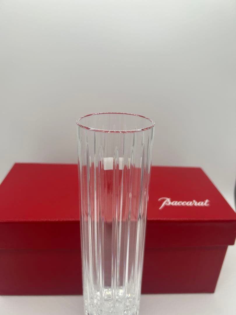 専用 バカラ ハーモニー フラワーベース 花瓶 一輪挿し ストレート型 未使用