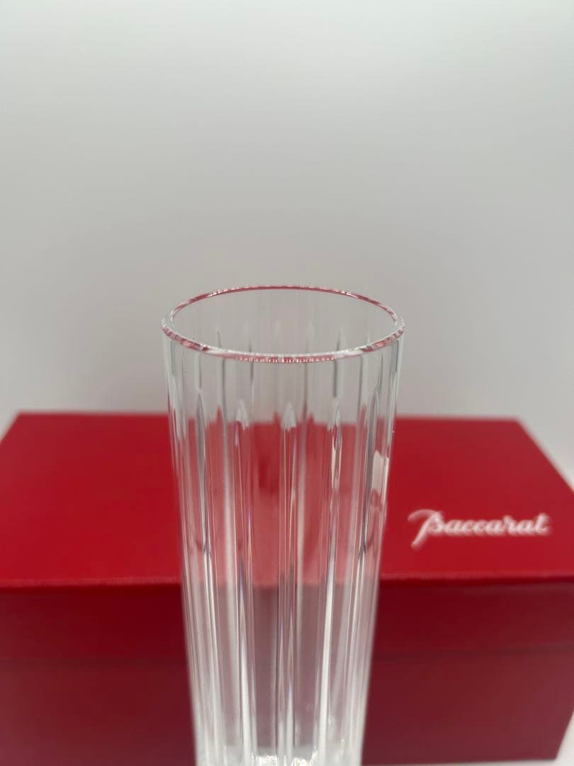 専用 バカラ ハーモニー フラワーベース 花瓶 一輪挿し ストレート型 未使用