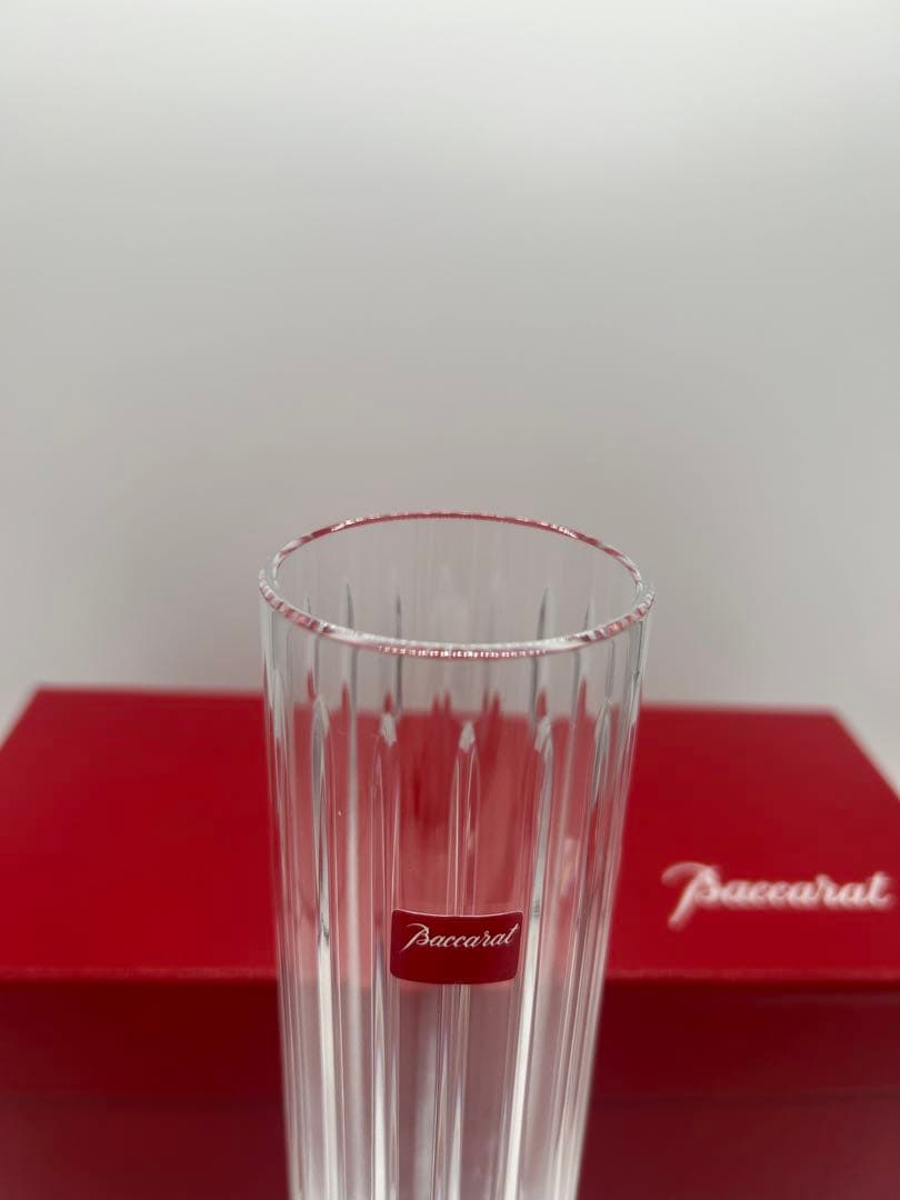 専用 バカラ ハーモニー フラワーベース 花瓶 一輪挿し ストレート型 未使用