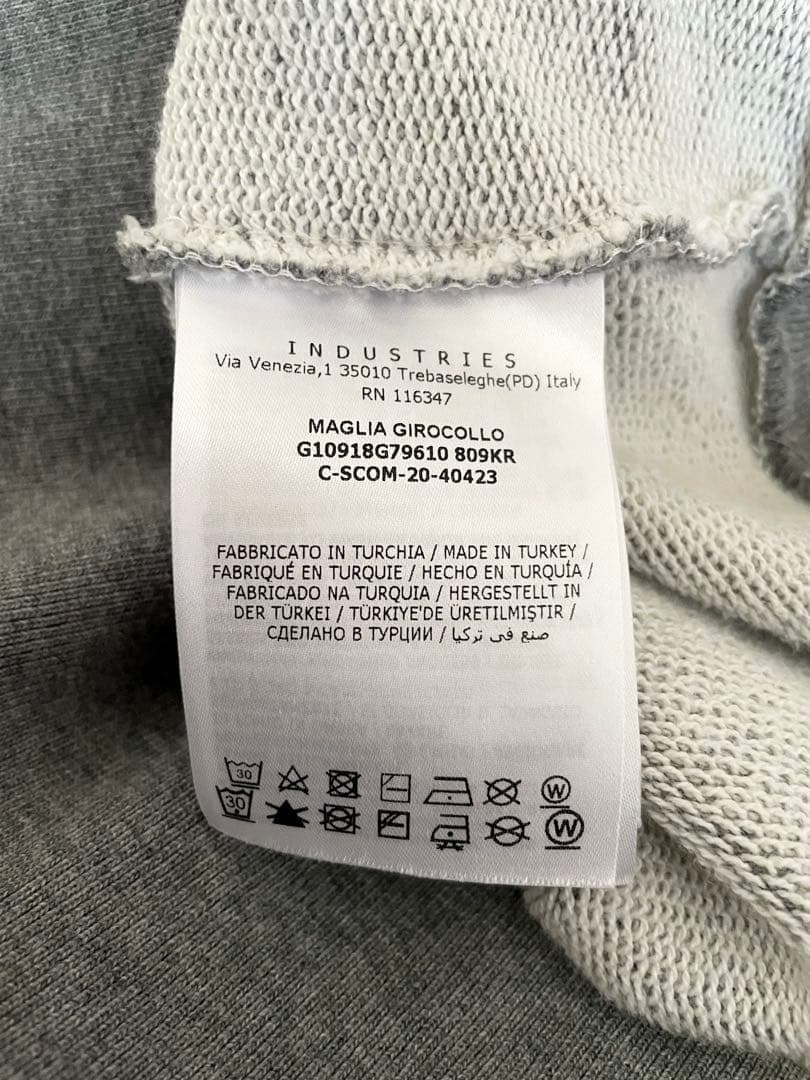 て*つ様 モンクレール　ビッグロゴ刺繍スウェットトレーナー　M 極美品