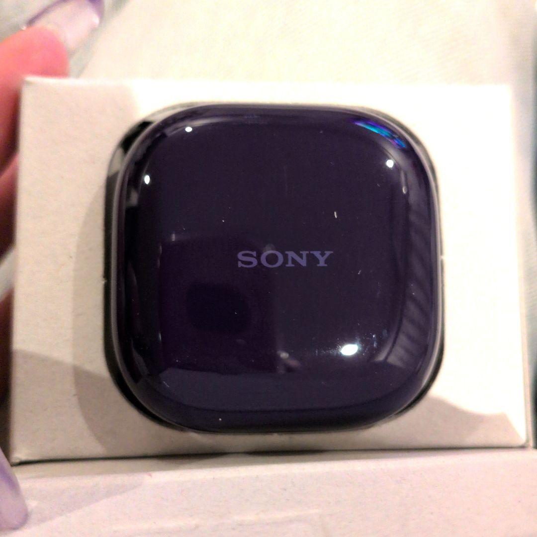SONY Linkbuds fit パープル 左と充電ケース