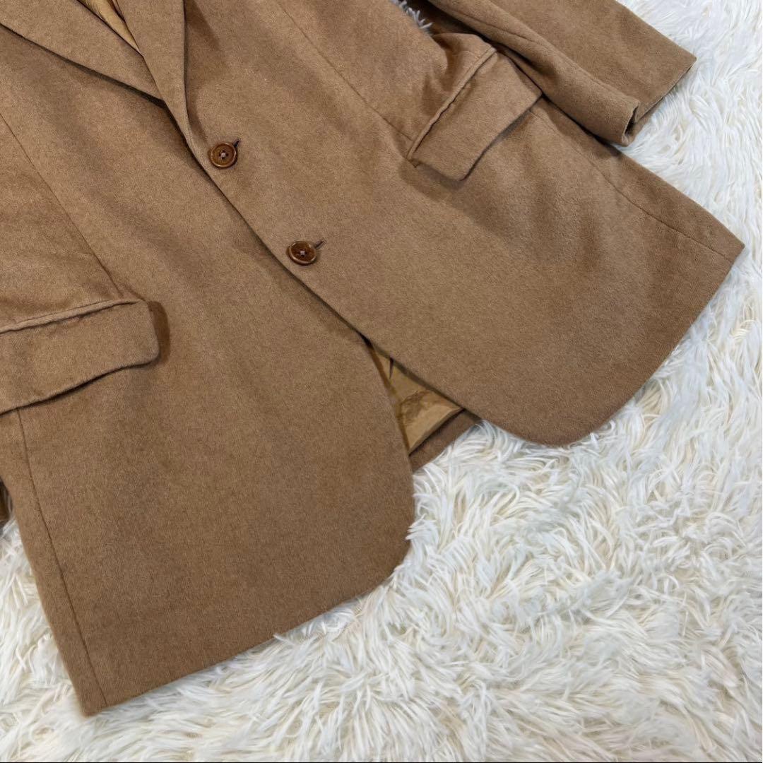 イタリア製✨ブルックスブラザーズ　テーラードジャケット　キャメル生地　L相当