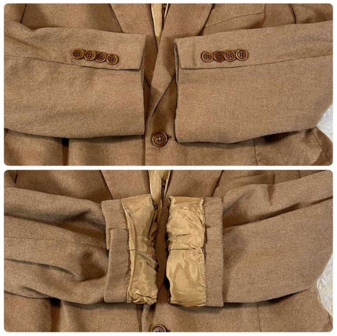 イタリア製✨ブルックスブラザーズ　テーラードジャケット　キャメル生地　L相当