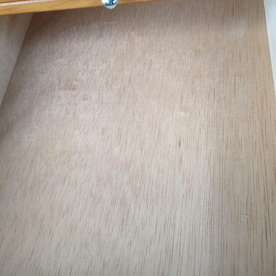 木製キャビネット 4段 引き出し　サイドテーブル　FAXや電話台にも