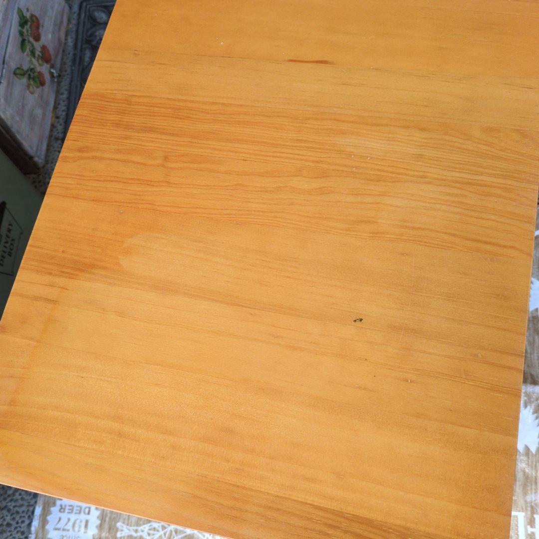 木製キャビネット 4段 引き出し　サイドテーブル　FAXや電話台にも