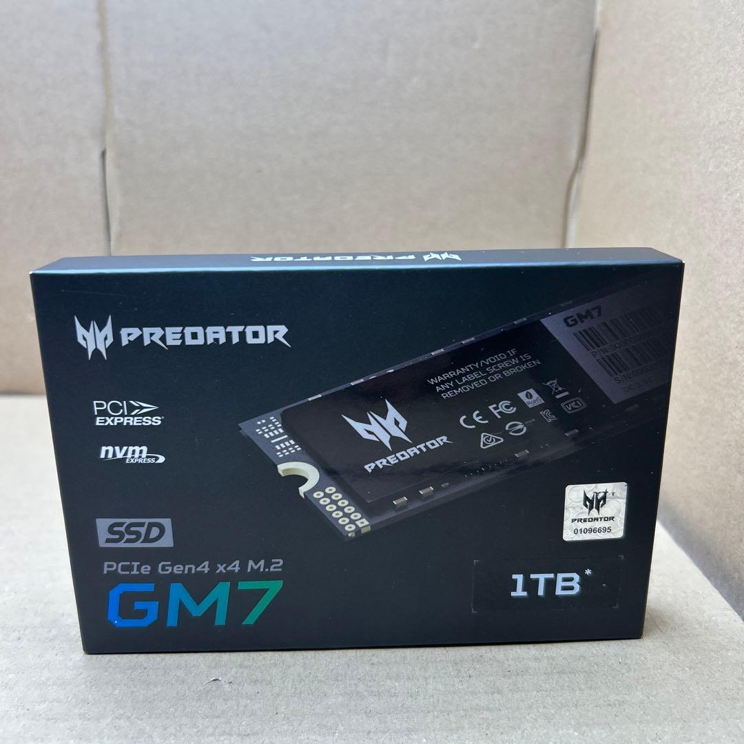 Predator M.2 SSD 1TB GM7 PCIe Gen4×4 1TB