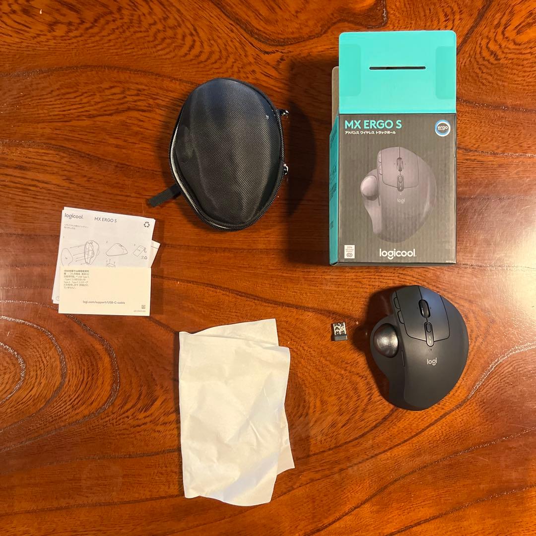 トラックボール マウス MXTB2d MX ERGO S　と専用の保護ケース