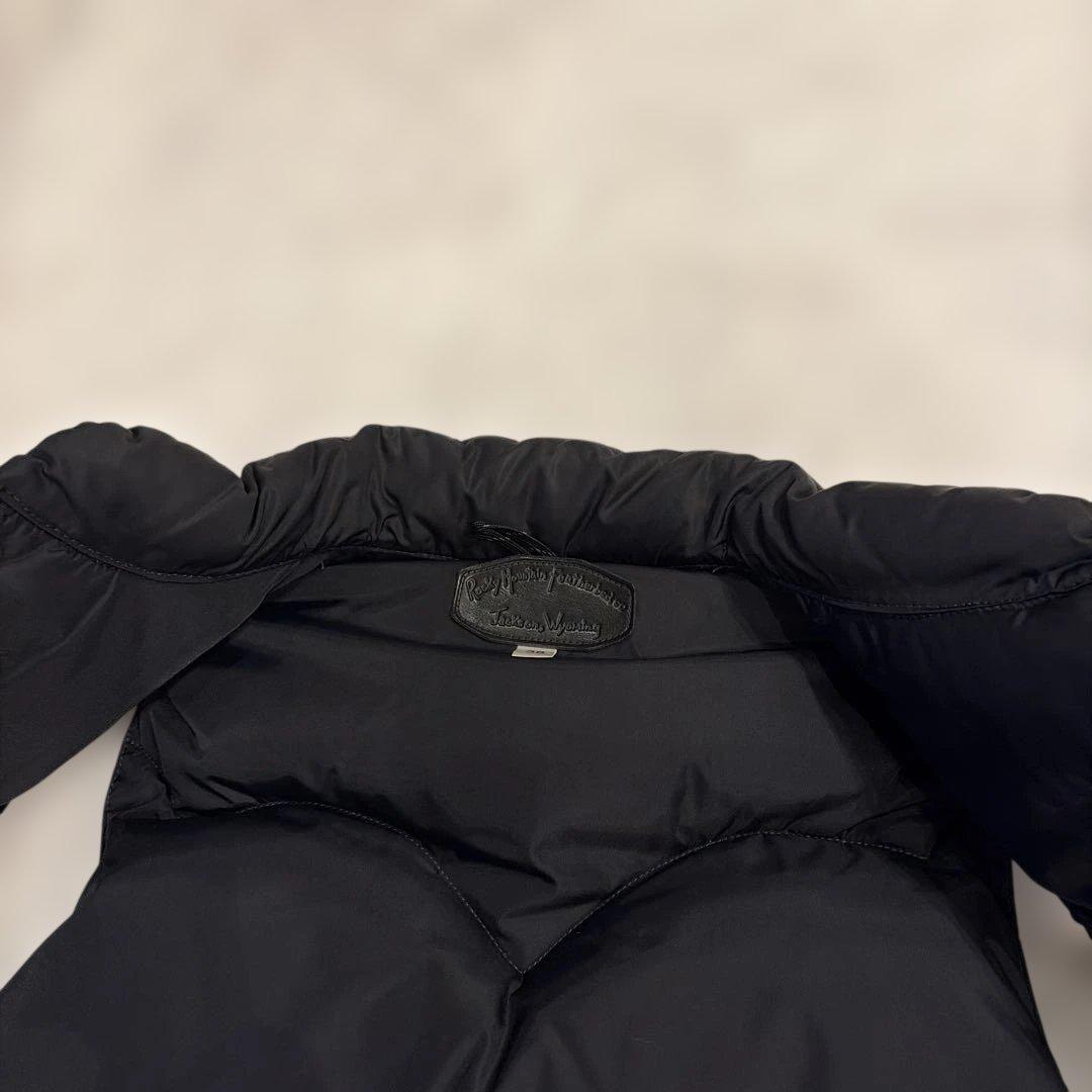 ロッキーマウンテンフェザーベッド ダウンベスト レザー　ブラック 38