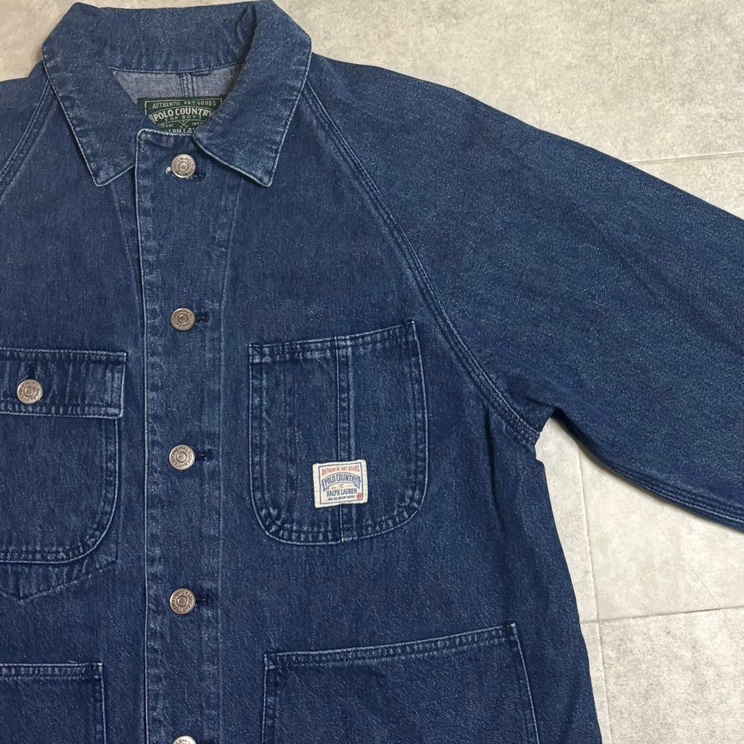 美品 90s POLO COUNTRY デニム カバーオール ジャケット レア