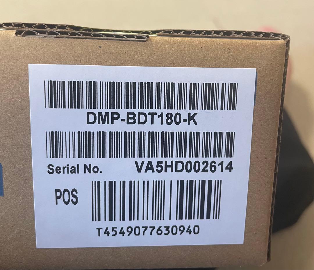 (未開封)Panasonic DMP-BDT180-K ブルーレイプレーヤー