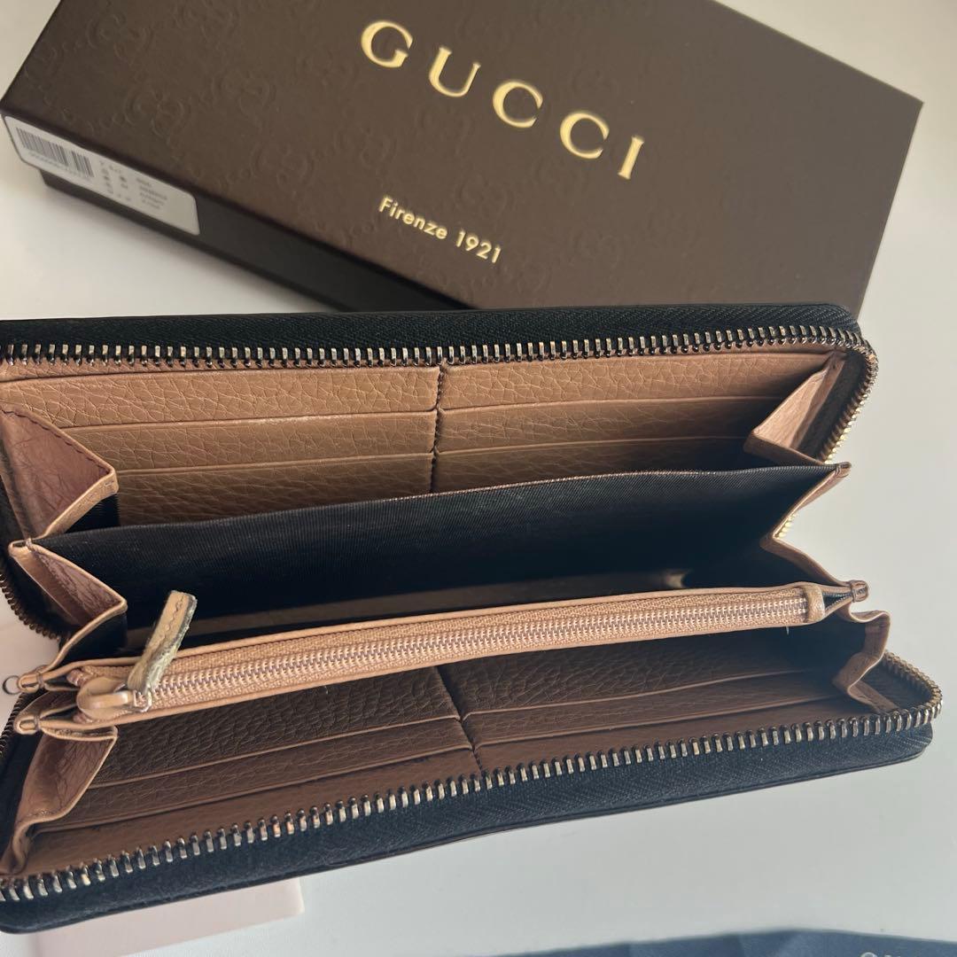 34 美品 GUCCI グッチ SOHO 長財布 ラウンドファスナー